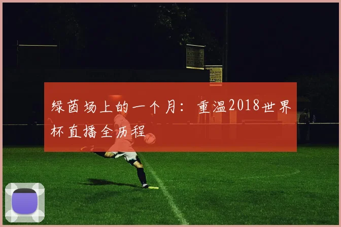 绿茵场上的一个月：重温2018世界杯直播全历程